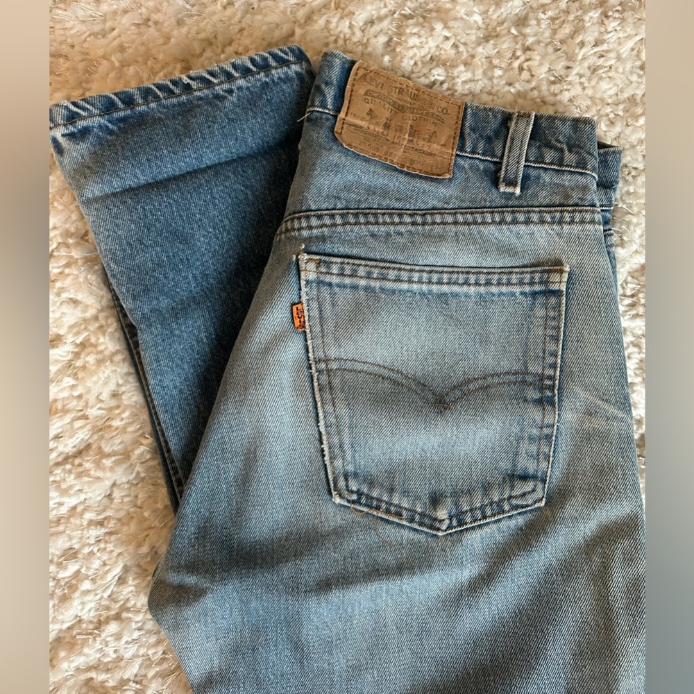 Vintage Orange Tag Levi's Distressed Denim Jeans